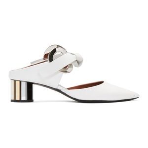 Proenza Schouler White Grommet Ring Mirror Pumps